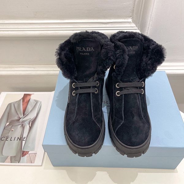 The hottest topic! Prada fluffy short boots replica puo91880