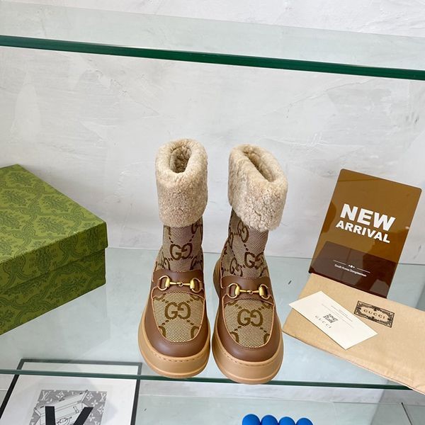 Fake Gucci fluffy short boots, hard to find! guc29223