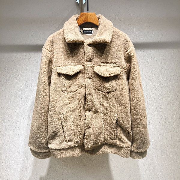 Very popular ◆ Balenciaga ◆ Logo graphic wool fleece jacket fake bax55184