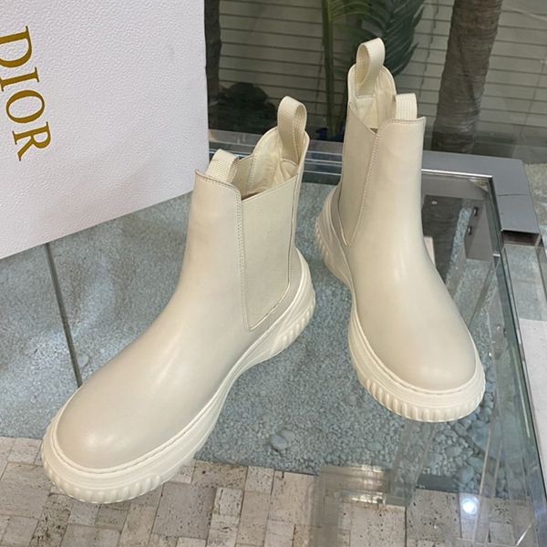 Immediate delivery Dior D-RACER short boots side gore fake KDI780VEAS900