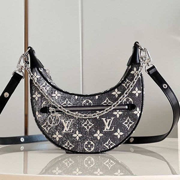 Louis Vuitton Jacquard Denim Loop Shoulder Bag M21752 Louis Vuitton Jacquard Denim Loop Shoulder Bag M21752