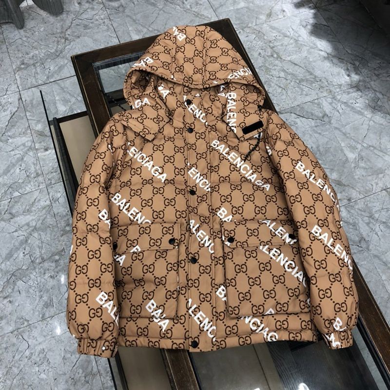 New Autumn/Winter Gucci Balenciaga Replica Nylon Down Jacket gun80320