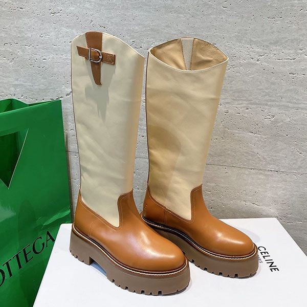 Stylish Celine Buckle High Boots Replica Calfskin Ceh41744
