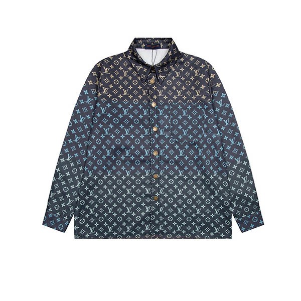 Louis Vuitton replica long sleeve classic shirt monogram pattern vuq56438
