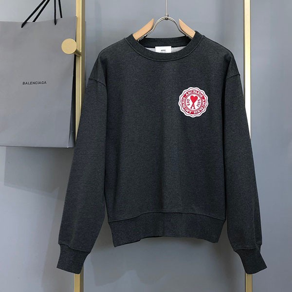 Ami Paris logo patch sweatshirt replica amu15579 Ami Paris logo patch sweatshirt replica amu15579