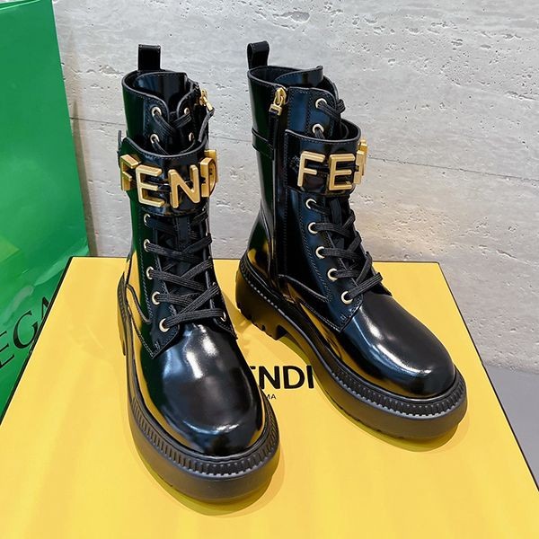 Nice Fendi Graphie Logo Biker Boots Fake fey44624