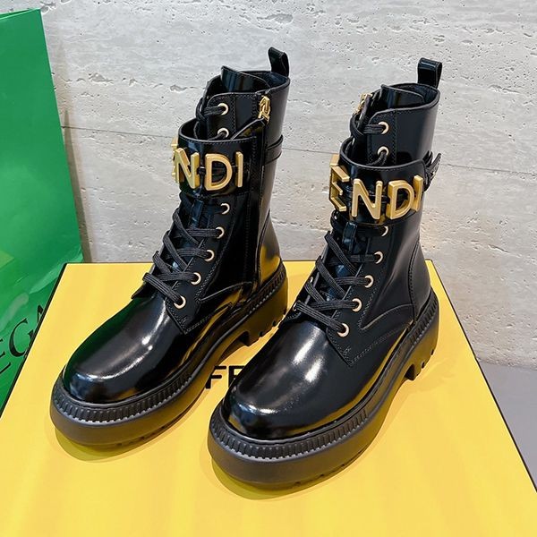 Nice Fendi Graphie Logo Biker Boots Fake fey44624