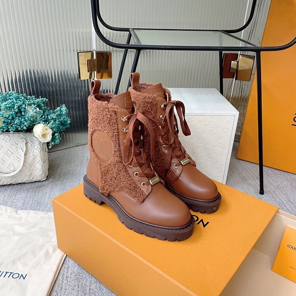 Hard to find! Louis Vuitton wool boots replica vuh55585