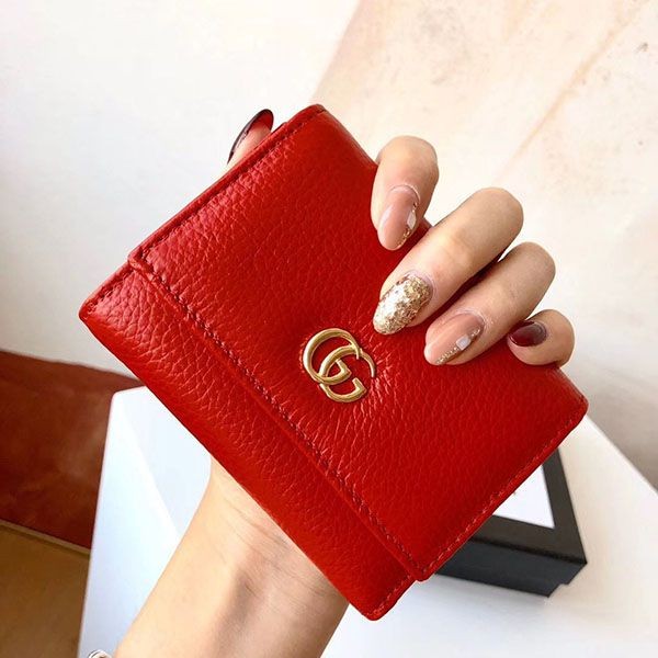 The hottest topic! Gucci GG Marmont replica leather tri-fold wallet gul40801 The hottest topic! Gucci GG Marmont replica leather tri-fold wallet gul40801