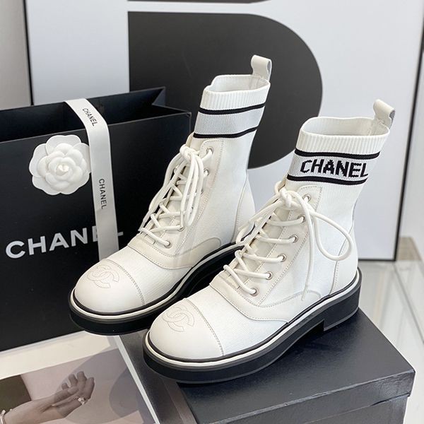 Nice [Fake Chanel] Lace-up shoes with 45mm heels shl24011