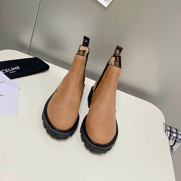 Hard to find Celine Margaret Black Chelsea Boots Replica Cem44784