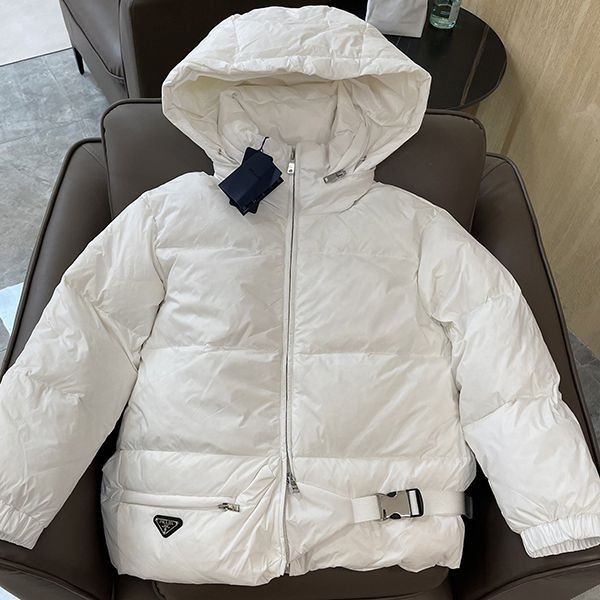 Free shipping Prada classic hooded short down jacket fake puk34697