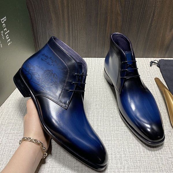 Berluti Loafers Replica Cursive Gale Scritto Loafers bes70226