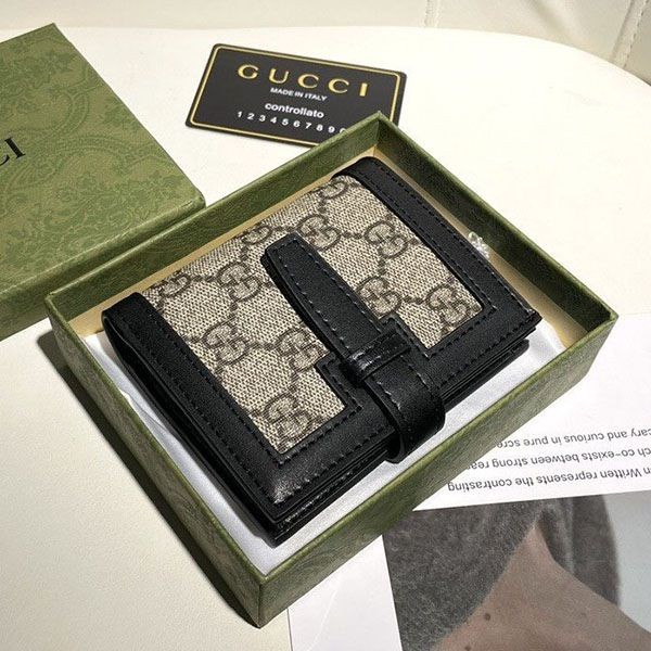 Eye-catching color Gucci GG quilted folding wallet copy gul14964 Eye-catching color Gucci GG quilted folding wallet copy gul14964