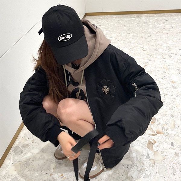 Tracking Included Replica Chrome Hearts CH Plus Monogram Coach Jacket Kul61610