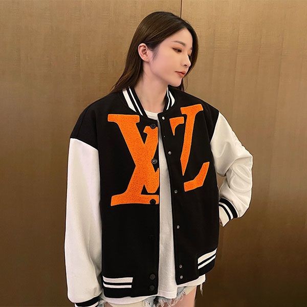 Rare Louis Vuitton☆Jacket Leather Embroidery Replica vuz74243 Rare Louis Vuitton☆Jacket Leather Embroidery Replica vuz74243