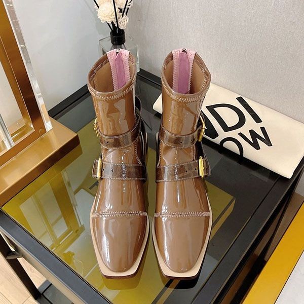 Free shipping Fendi neoprene FF strap boots fake fef79694