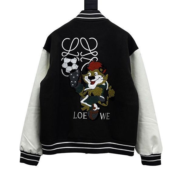 Convenient Loewe Replica Bomber Jacket Stretch Cotton loq60813