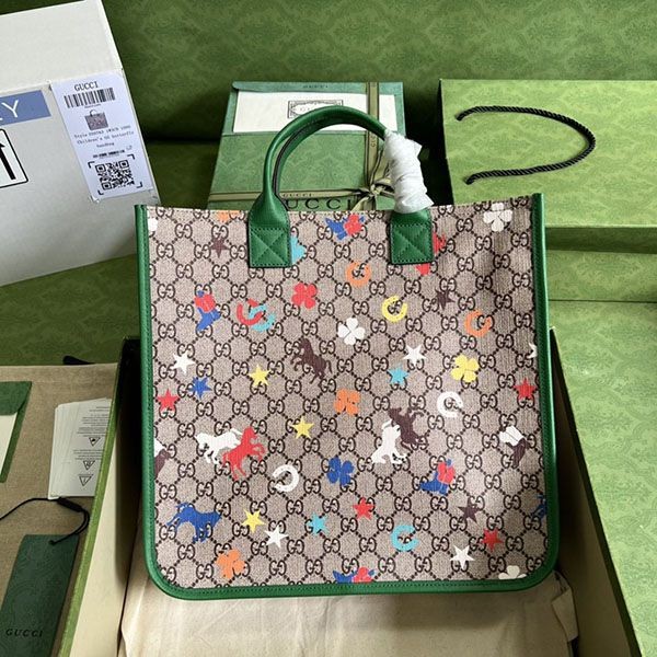 Boutique? Gucci Children's Logo Tote Bag Replica guw08743