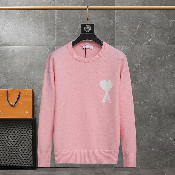 Ami Paris AMI DE COEUR Crew Neck Sweater Copy ★ Super Popular ☆ ami86233 Ami Paris AMI DE COEUR Crew Neck Sweater Copy ★ Super Popular ☆ ami86233