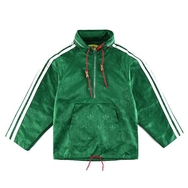 Easy to use Gucci Adidas copy jacket Macro GG Green 696651Z8A2H3778