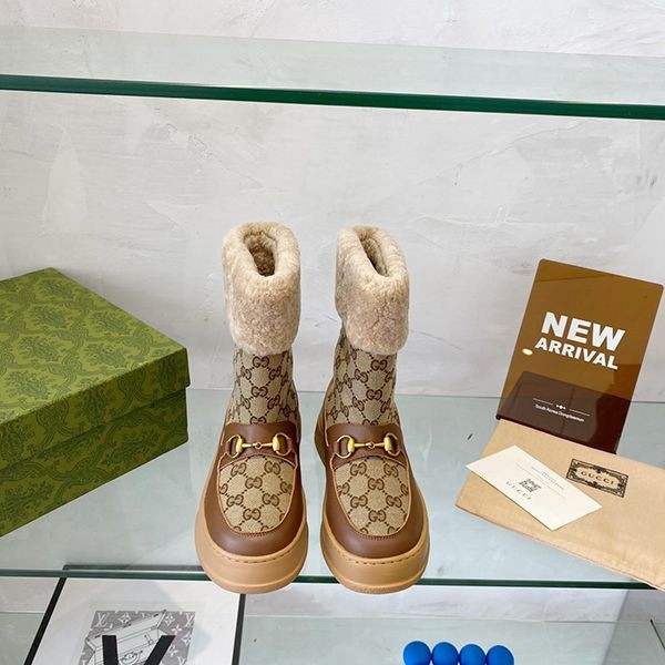 New sale item Stylish? Gucci fluffy short boots fake gul68912