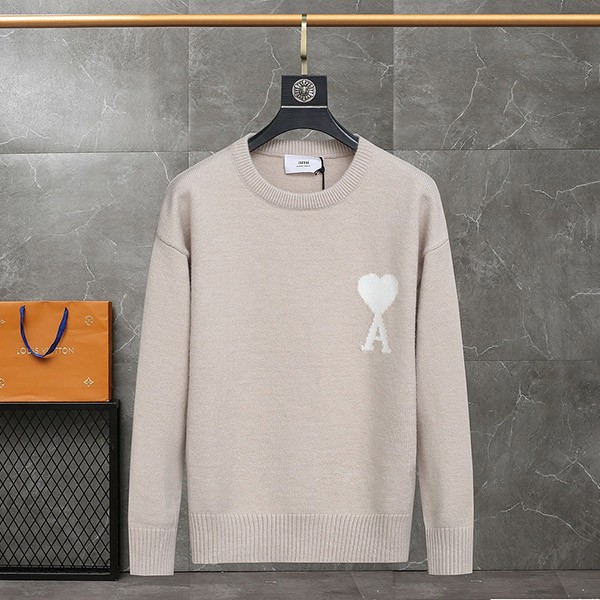 AMI DE COEUR Crew Neck Sweater Replica ★ Super Popular ☆ amv87881 AMI DE COEUR Crew Neck Sweater Replica ★ Super Popular ☆ amv87881