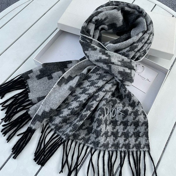 ☆Super popular☆ Dior replica houndstooth cashmere scarf deg32262 ☆Super popular☆ Dior replica houndstooth cashmere scarf deg32262