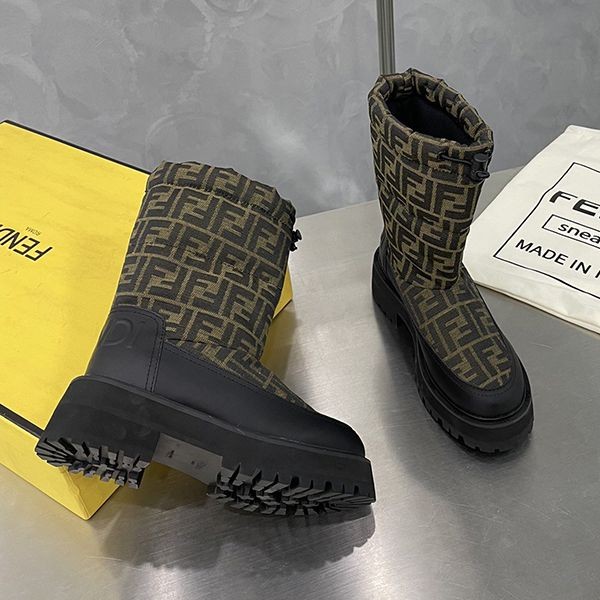 Latest and stylish Fendi replica ★ FF motif signature long boots feb25080