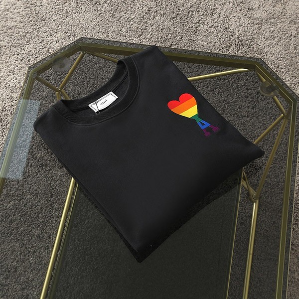 Cheap price! Ami Paris logo long sleeve T-shirt copy ame81976