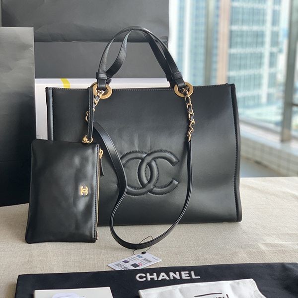 Nice Chanel Tote Bag Replica Black AS3128