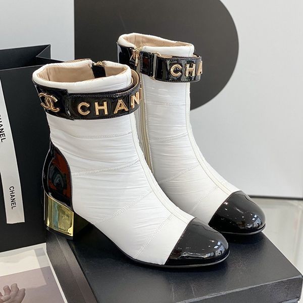New sale item [Fake Chanel] Lace-up shoes with 45mm heel shl47304