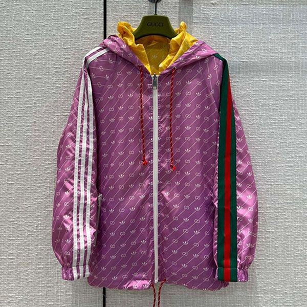 Extremely rare! Adidas x Gucci replica reversible jacket GG guc97317