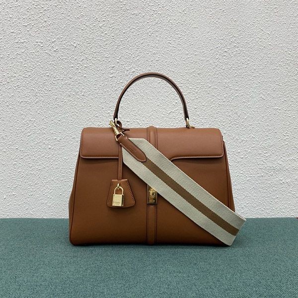 Popular Celine Replica 16 (Celine) Medium Shoulder Bag Brown [3 Sizes] Cen24221