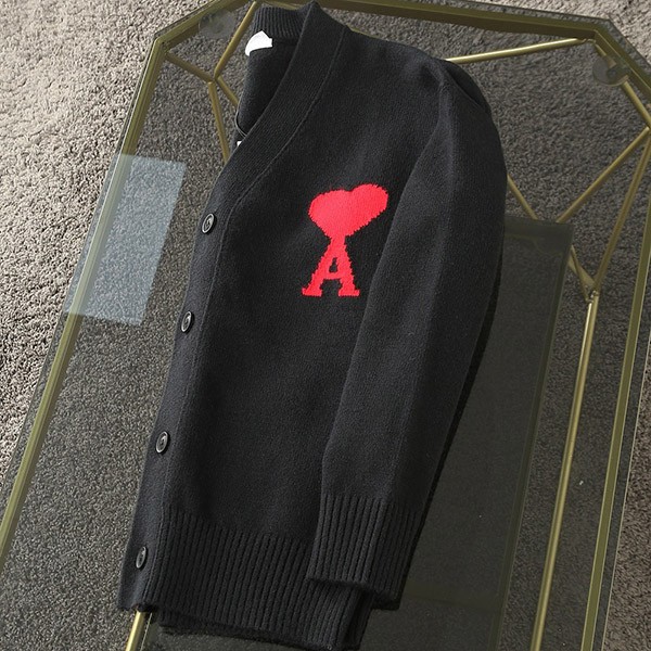 Quick delivery Ami Paris fake oversized wool cardigan amk64767