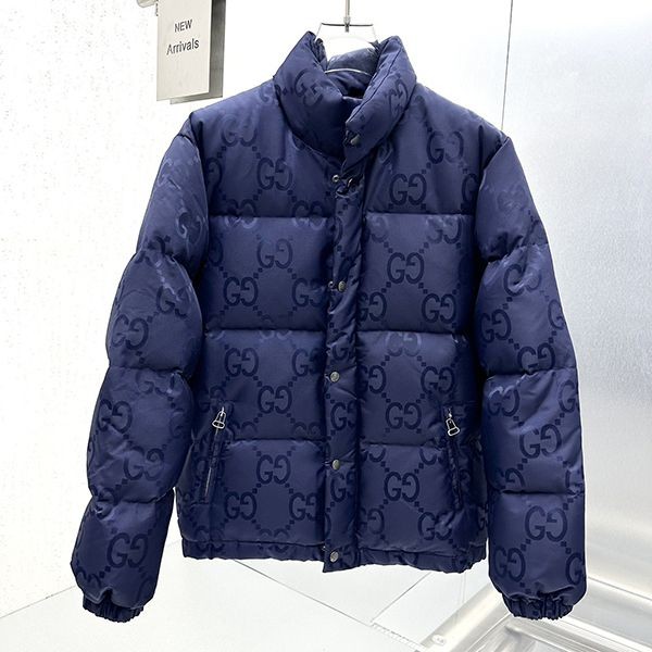 Hard to find fake Gucci Jumbo GG canvas down jacket gun41532
