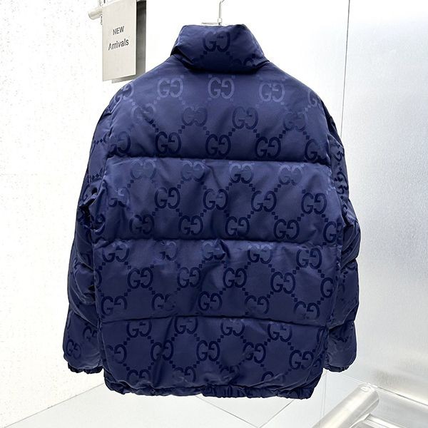 Hard to find fake Gucci Jumbo GG canvas down jacket gun41532