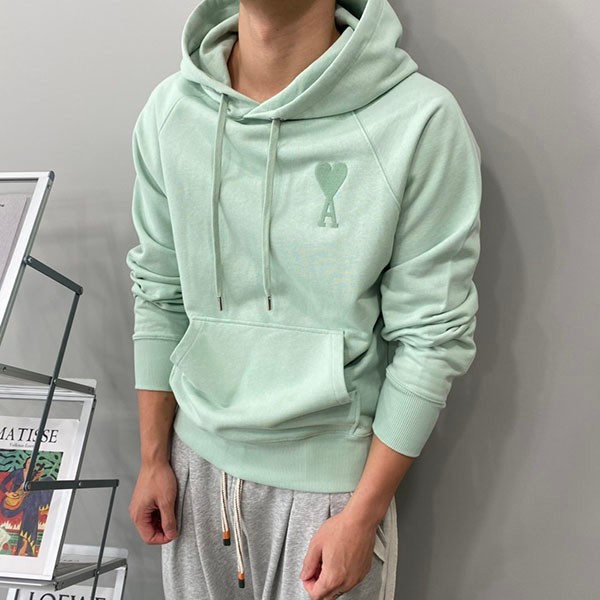 Very popular! Ami Paris fake ☆ Ami de Coeu ☆ Heart logo ☆ Hoodie parka amh46942 Very popular! Ami Paris fake ☆ Ami de Coeu ☆ Heart logo ☆ Hoodie parka amh46942