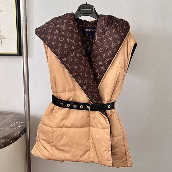 Cute Louis Vuitton wrap coat down vest replica vuz54876