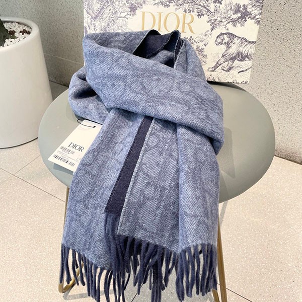 Very popular Dior 100% cashmere oblique scarf muffler copy dez18955