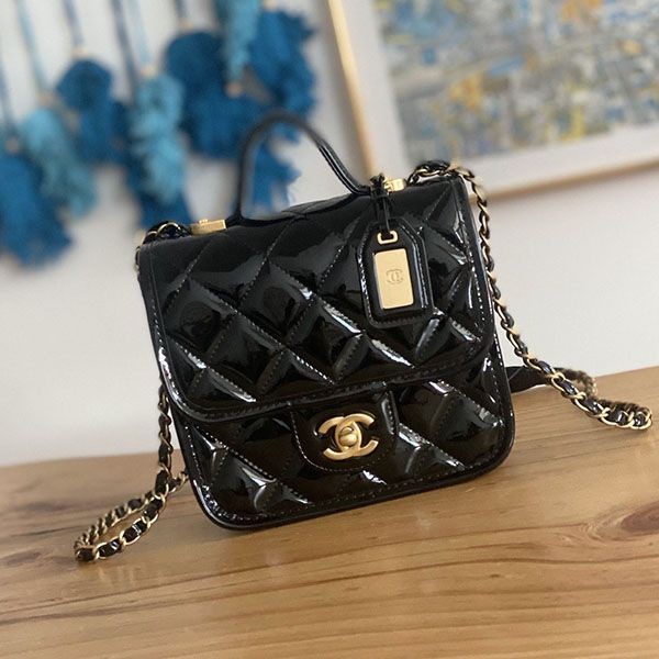 New sale Chanel small top handle flap bag replica shp41617