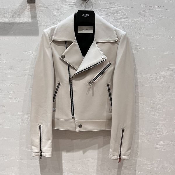 Very popular!! New color Celine leather biker jacket replica Cex24809