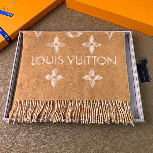 For winter gifts: Louis Vuitton Monogram wool scarf replica 186 x 34 M77728