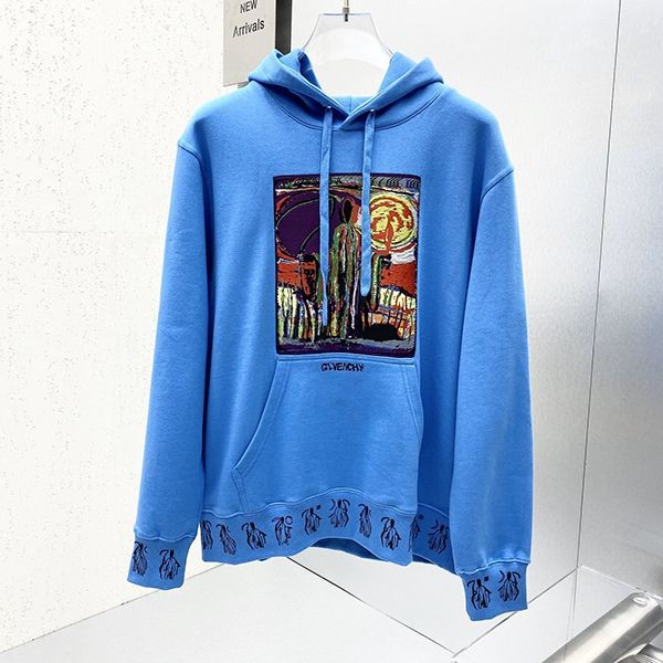 Very popular!! New color [Givenchy] Light pink reverse logo hoodie fake jig25193