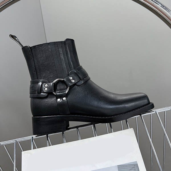 Hard to find Celine replica ice calfskin biker chelsea boots Cea92085