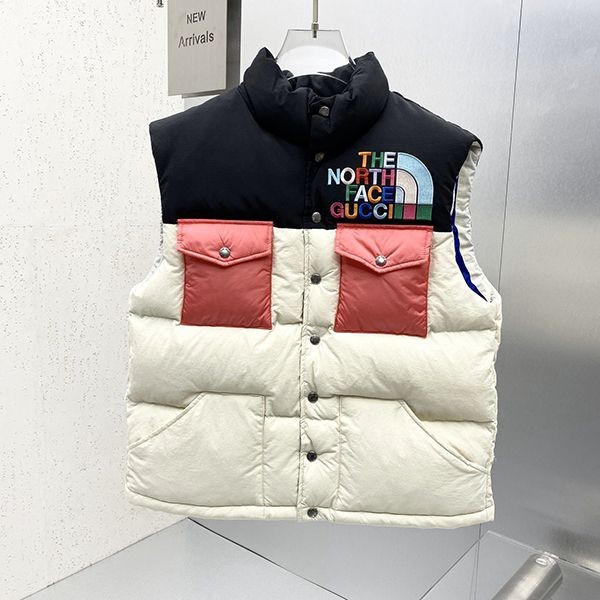 Very popular!! New color collaboration? North Face Gucci down vest copy guy59311