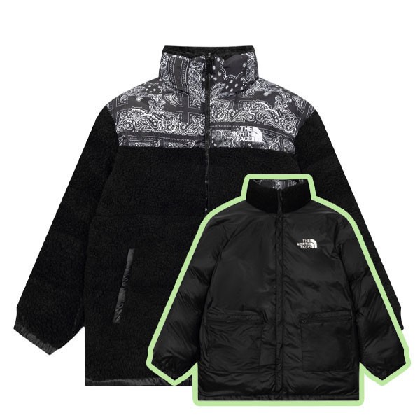 Popularity is rising ☆Can be worn on both sides☆North Face fleece jacket copy Nog82930