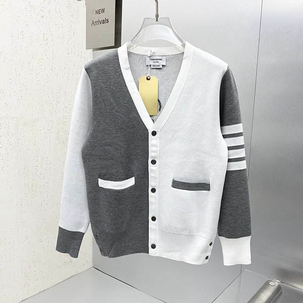★Popular in Japan! Thom Browne Replica Donegal Contrast 4-Bar Cardigan tox24011 ★Popular in Japan! Thom Browne Replica Donegal Contrast 4-Bar Cardigan tox24011