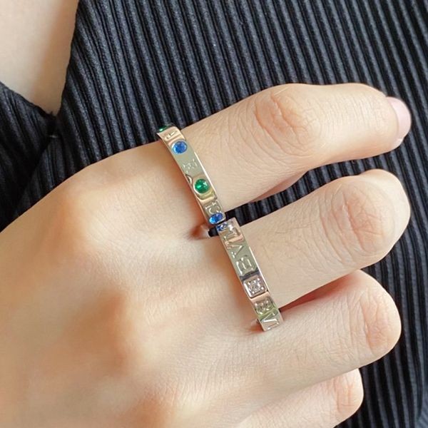 Classic Bulgari Replica Bulgari Double Logo Ring 2 Colors Bue19828
