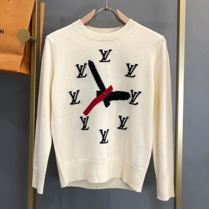 New Arrival? Louis Vuitton Clock Intarsia Pullover Replica vul20788